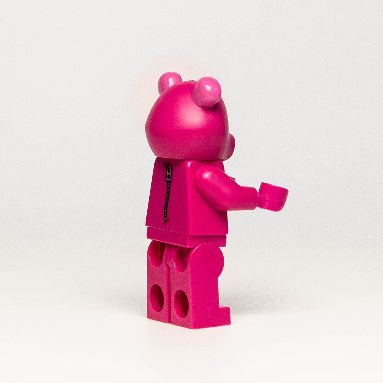 Lego Store 2022 BAM Minifigure - Magenta Pink Heart Love Bear Costume Guy (hol - StudBee